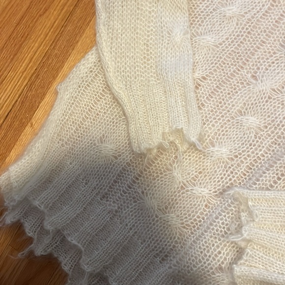 Ivory Anthropologie sweater - Picture 5 of 8